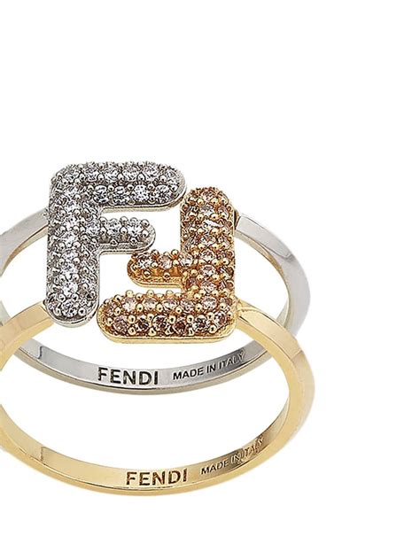 fendi crystal monogram ring|Fendi italy.